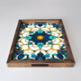 Aberto Design Bandeja REF020 de Madera Maciza, 48 x 38 x 4 cm