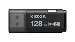 Kioxia LU301K128GG4 Unidad Flash USB 128 GB Tipo A USB 3.2 Gen 1 (3.1 Gen 1) con Tapa - Negro