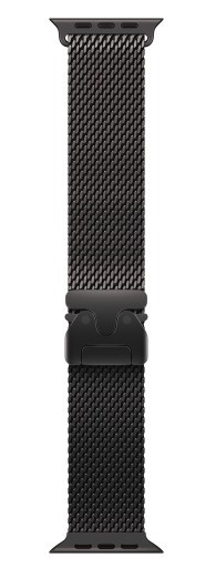Apple Titan Milanaise Armband, Negro, 49mm, M Apple Titan Milanaise Armband, Negro, 49mm, M