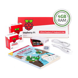 Raspberry Pi Pi 4B 4GB FULL KIT - Placa de Desarrollo con WiFi, Gigabit Ethernet, USB 3.2, Procesador Broadcom BCM2711
