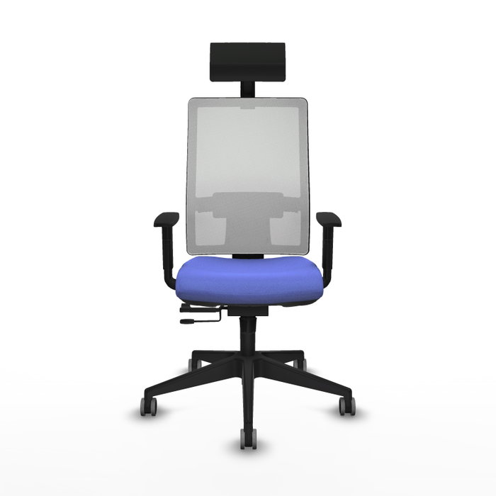 PIQUERAS Y CRESPO Silla de oficina Horna con mecanismo Sincro/Traslack, Azul claro y Blanco PIQUERAS Y CRESPO Silla de oficina Horna con mecanismo Sincro/Traslack, Azul claro y Blanco