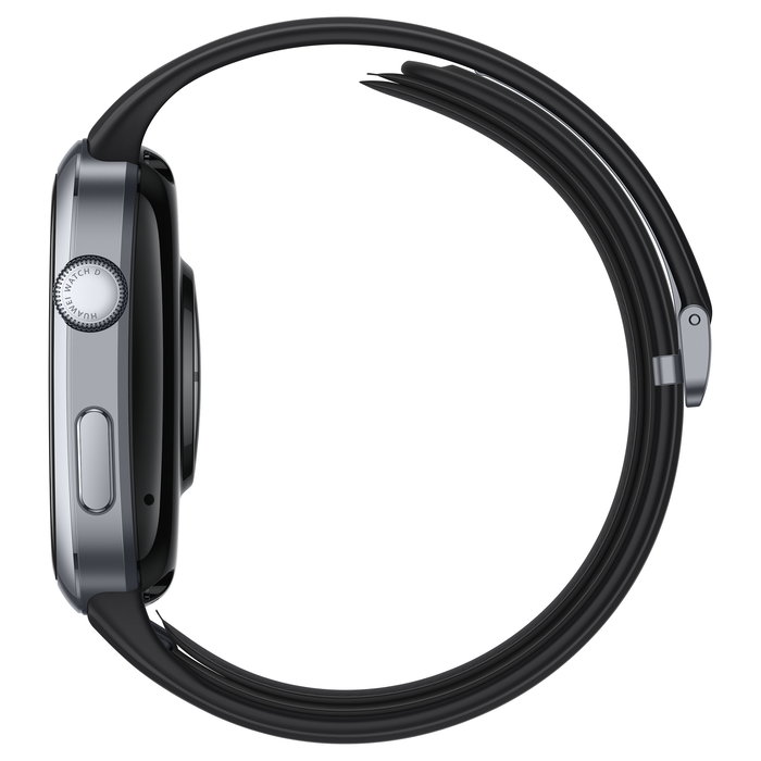 Huawei Watch D2 (Luca-B19) Reloj Inteligente Rectangular AMOLED 1.82" 38 mm con NFC, Bluetooth 5.2, Carga Inalámbrica, IP68, Correa Fluoroelastómero Negro