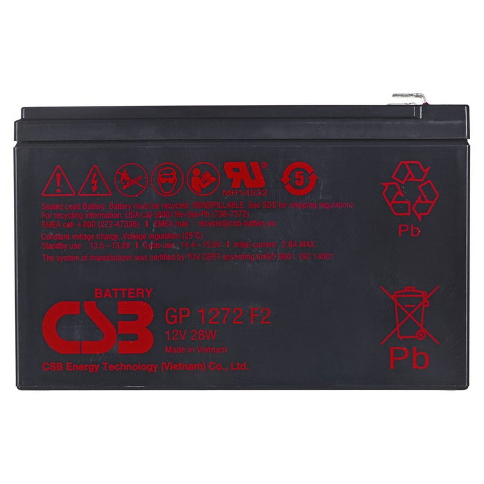 Batería para SAI HITACHI CSB GP1272 F2 72 Ah 12 V