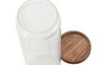 DKD Home Decor Bote de Cristal y Acacia 1,25L Transparente