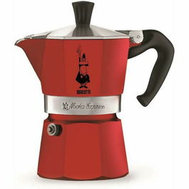 Cafetera Italiana Bialetti 0004942/NP 3 Tazas Rojo Aluminio