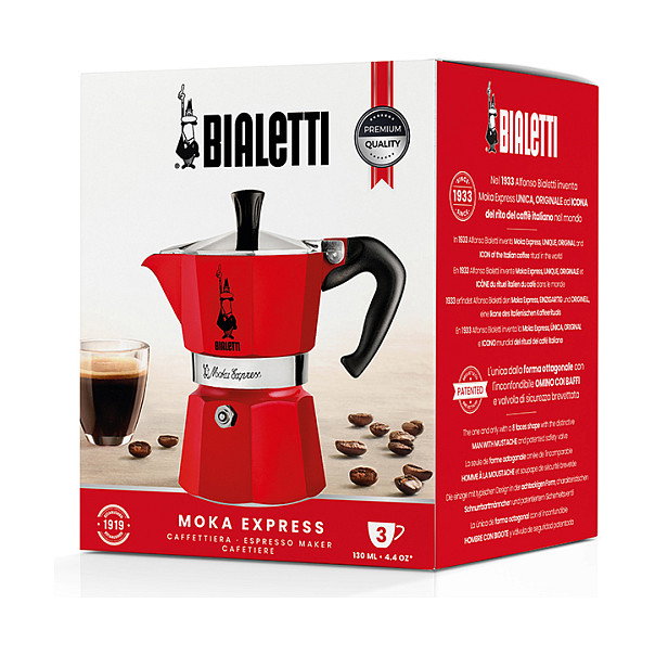 Bialetti Moka Express 3 Tazas Roja Bialetti Moka Express 3 Tazas Roja