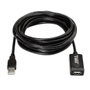 Aisens Cable Extensión USB 2.0 con Amplificador 5m Negro A101-0018