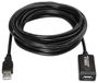 Aisens Cable Extensión USB 2.0 con Amplificador 5m Negro A101-0018