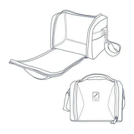 NEVERA / BOLSA ISOTERMICA PORTA ALIMENTOS MILÁN TERRAZZO BLUE AZUL - CAPACIDAD 5L - INTERIOR AISLANTE - APERTURA TOTAL - CORREA REGULABLE