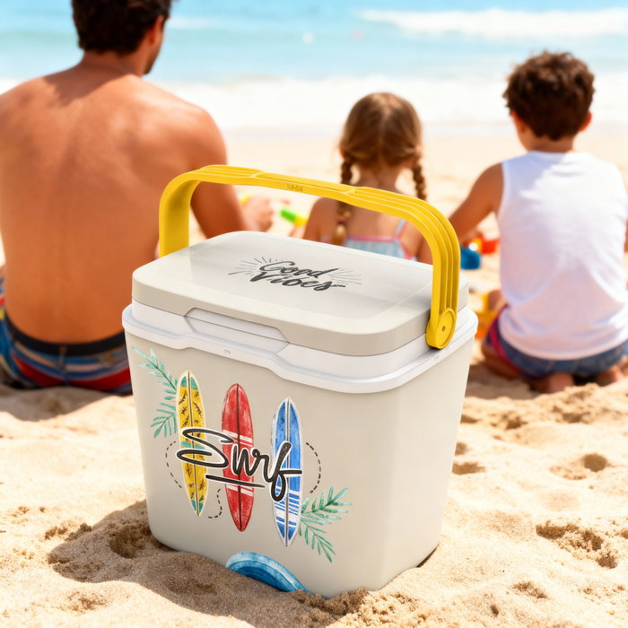 Inde Nevera Iml Aquapro 25 Litros, Enfriador Portátil 28.4 x 35.4 x 37.3 cm (2 Unidades)