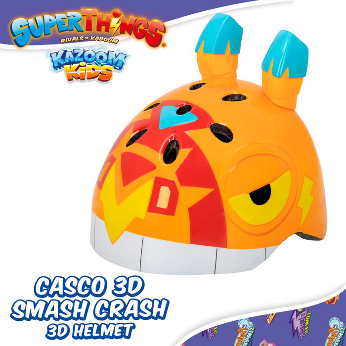 SuperThings Casco de patinete 3D Smash Crash SuperThings Casco de patinete 3D Smash Crash