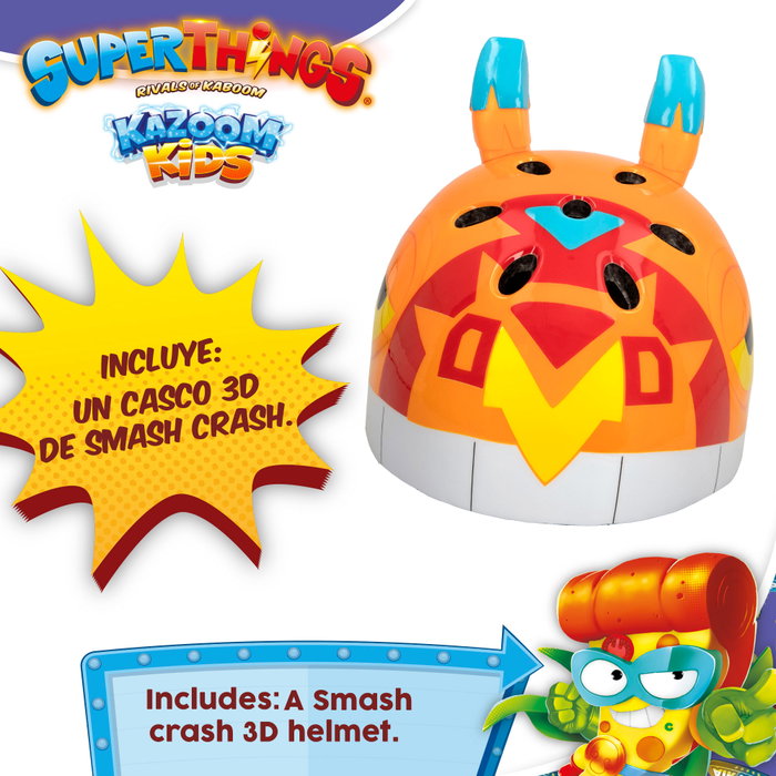 SuperThings Casco de patinete 3D Smash Crash SuperThings Casco de patinete 3D Smash Crash