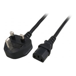 EFB Elektronik EK500.3 Cable de alimentación 3m Enchufe tipo G a C13 Negro