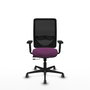 PIQUERAS Y CRESPO Silla de oficina Zulema con mecanismo Sincro/Traslack Morado y Negro