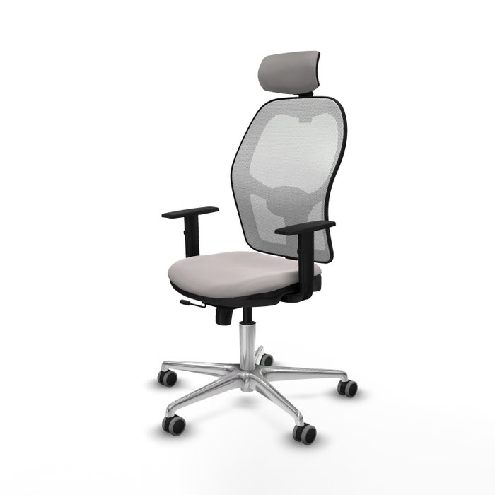 PIQUERAS Y CRESPO Silla de oficina Jorquera Blanco con mecanismo Sincro/Traslack