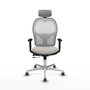 PIQUERAS Y CRESPO Silla de oficina Jorquera Blanco con mecanismo Sincro/Traslack