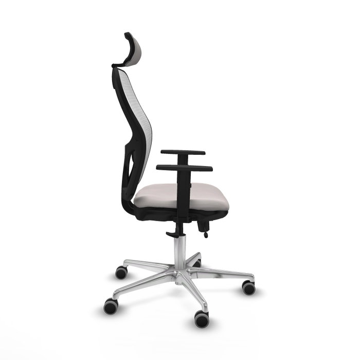 PIQUERAS Y CRESPO Silla de oficina Jorquera Blanco con mecanismo Sincro/Traslack