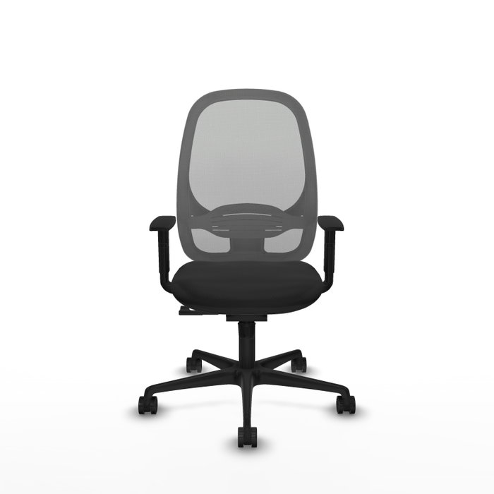 PIQUERAS Y CRESPO Silla de oficina Cilanco con mecanismo Sincro, Negro y Gris