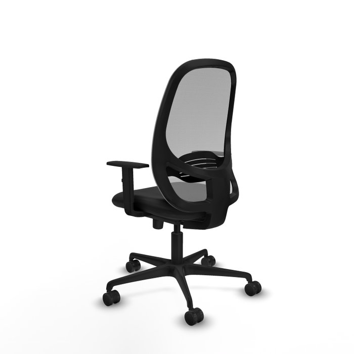 PIQUERAS Y CRESPO Silla de oficina Cilanco con mecanismo Sincro, Negro y Gris