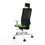 PIQUERAS Y CRESPO Silla de oficina Horna Pistacho y Negro
