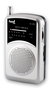 SAMI Radio AM/FM de Bolsillo Vertical con Auriculares y Clip, Portátil