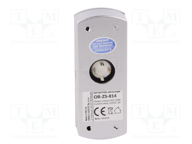 ORNO Botón de salida para pared 36VDC