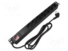 Lanberg Rack PDU PRO SPD-3MP 1U 16A 7x PL 2m Negro