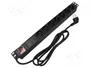 Lanberg Rack PDU PRO SPD-3MP 1U 16A 7x PL 2m Negro