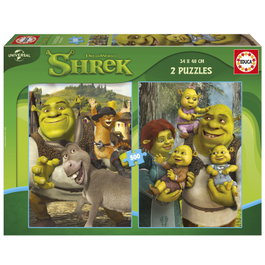 EDUCA BORRAS Puzzle 2x500 Piezas Dreamworks Shrek
