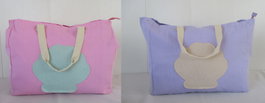DKD Home Decor Bolso de Poliéster 82x23x48 cm Surtido Rosa y Lila