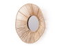 Giftdecor Espejo 40 cm Vuelo Ondas Cuerda con Marco de Metal y Vidrio (Set de 6)