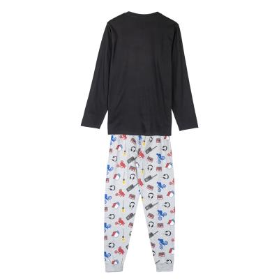 Pijama Stranger Things Gris Negro M