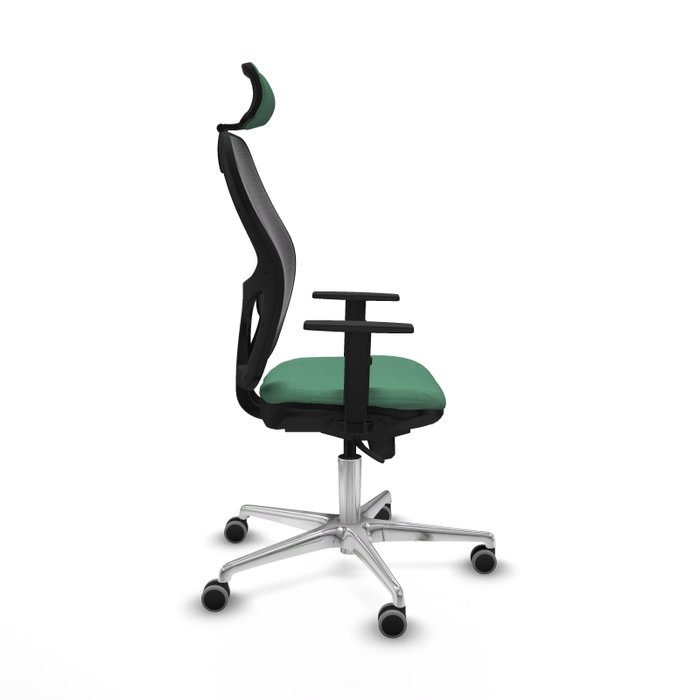 PIQUERAS Y CRESPO Silla de oficina Jorquera verde esmeralda y negra