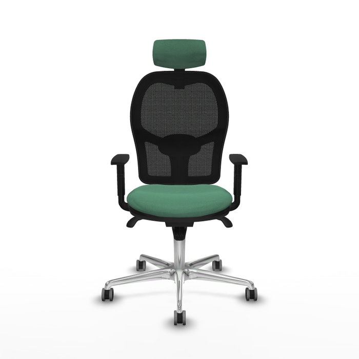 PIQUERAS Y CRESPO Silla de oficina Jorquera verde esmeralda y negra