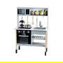 Theo Klein 7199 Cocina de Juguete de Madera para Niños Hellgrau, 3+ Años, Gris/Blanco, 300 x 700 x 910 mm