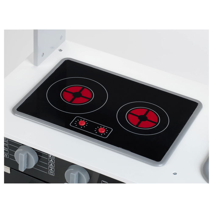 Theo Klein 7199 Cocina de Juguete de Madera para Niños Hellgrau, 3+ Años, Gris/Blanco, 300 x 700 x 910 mm