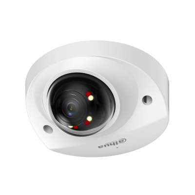 Dahua Cámara IP Minidomo 4MP (DH-IPC-HDBW2449FP-AS-IL-0280B) IP67 IK10 Smart Dual Light SMD Plus, Slot Tarjeta Micro SD, Óptica Fija 2.8mm