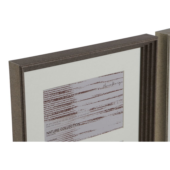 DKD Home Decor Marco Multifoto PS Cristal 23x3x41 3 Fotos Surtido de 2 Unidades