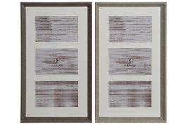 DKD Home Decor Marco Multifoto PS Cristal 23x3x41 3 Fotos Surtido de 2 Unidades