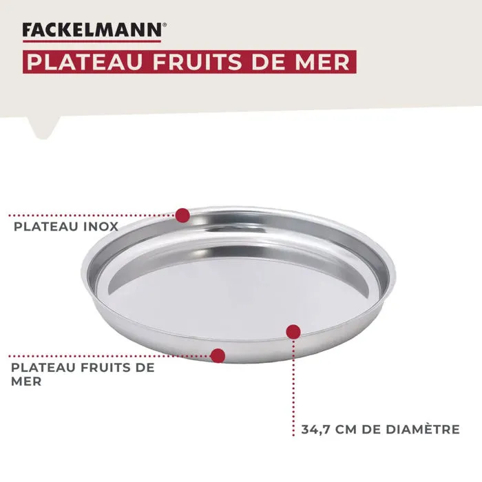 FACKELMANN 1697070582567 Soporte y bandeja para mariscos Especialidades culinarias