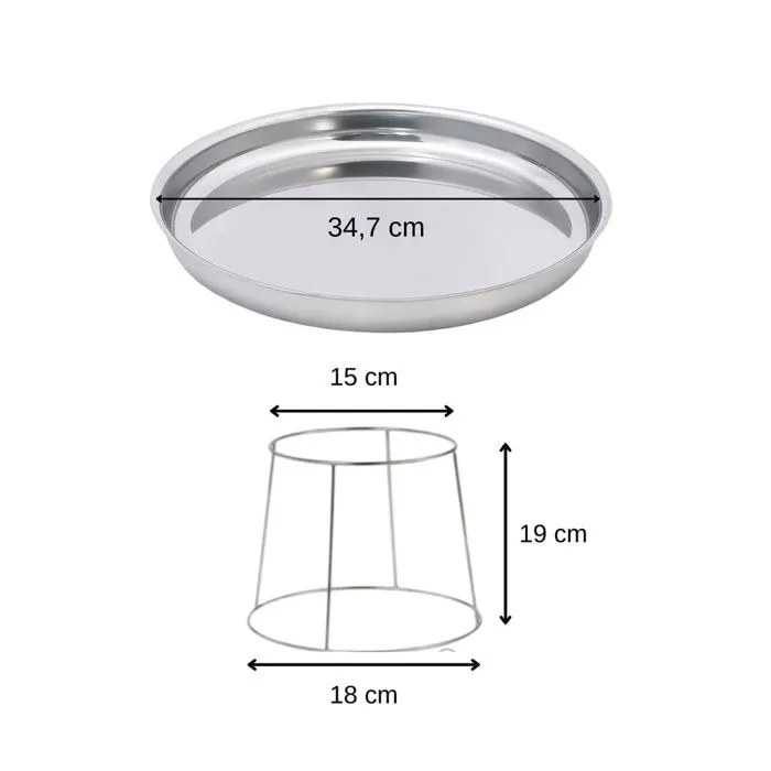 FACKELMANN 1697070582567 Soporte y bandeja para mariscos Especialidades culinarias