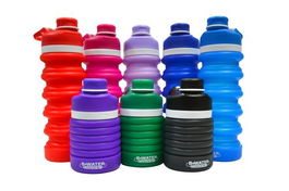 Botella Colorline B-Water Flex Plegable De Silicona 550Ml