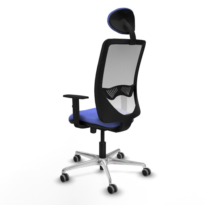 PIQUERAS Y CRESPO Silla de oficina Zulema con mecanismo Sincro/Traslack Azul claro y Blanco PIQUERAS Y CRESPO Silla de oficina Zulema con mecanismo Sincro/Traslack Azul claro y Blanco