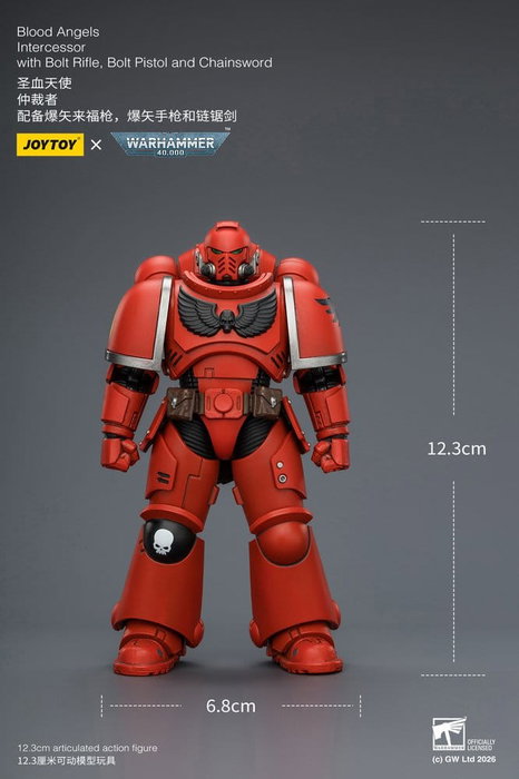 Joy Toy (CN) Warhammer 40,000 Figura Blood Angels Intercessor 12 cm
