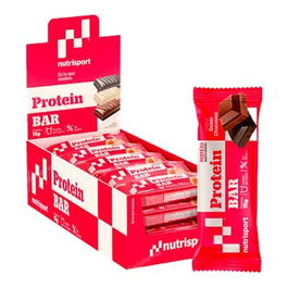 NUTRISPORT Barrita Proteica Doble Chocolate 24 Unidades