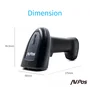 Avpos AVP-BT230-2D Lector de códigos de barras inalámbrico 1D/2D Negro