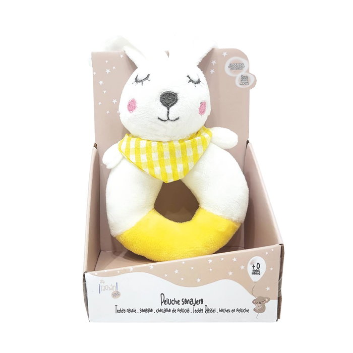 Tachan Sonajero Redondo Baby Rabbit Conejo con Sonido Relajante para Bebé +0 Meses Tachan Sonajero Redondo Baby Rabbit Conejo con Sonido Relajante para Bebé +0 Meses