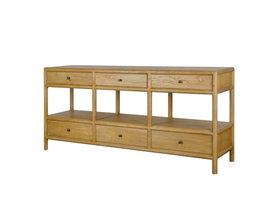 DKD Home Decor Consola Tradicional Cosy Scan 190x45x85 cm Olmo