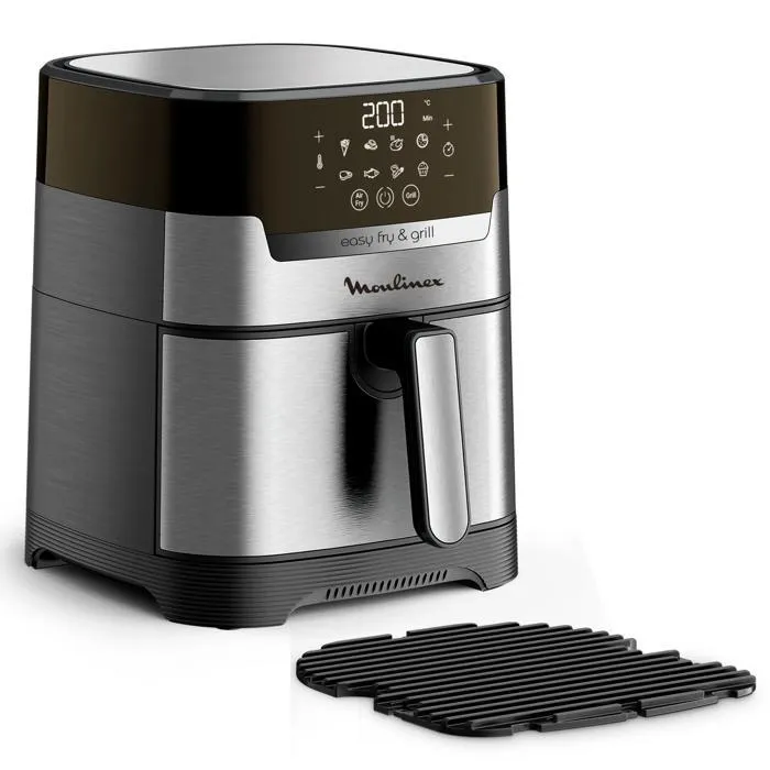 Moulinex Easy Fry & Grill EZ505D Freidora de Aire 4.2L Plata Moulinex Easy Fry & Grill EZ505D Freidora de Aire 4.2L Plata