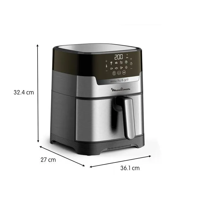Moulinex Easy Fry & Grill EZ505D Freidora de Aire 4.2L Plata Moulinex Easy Fry & Grill EZ505D Freidora de Aire 4.2L Plata
